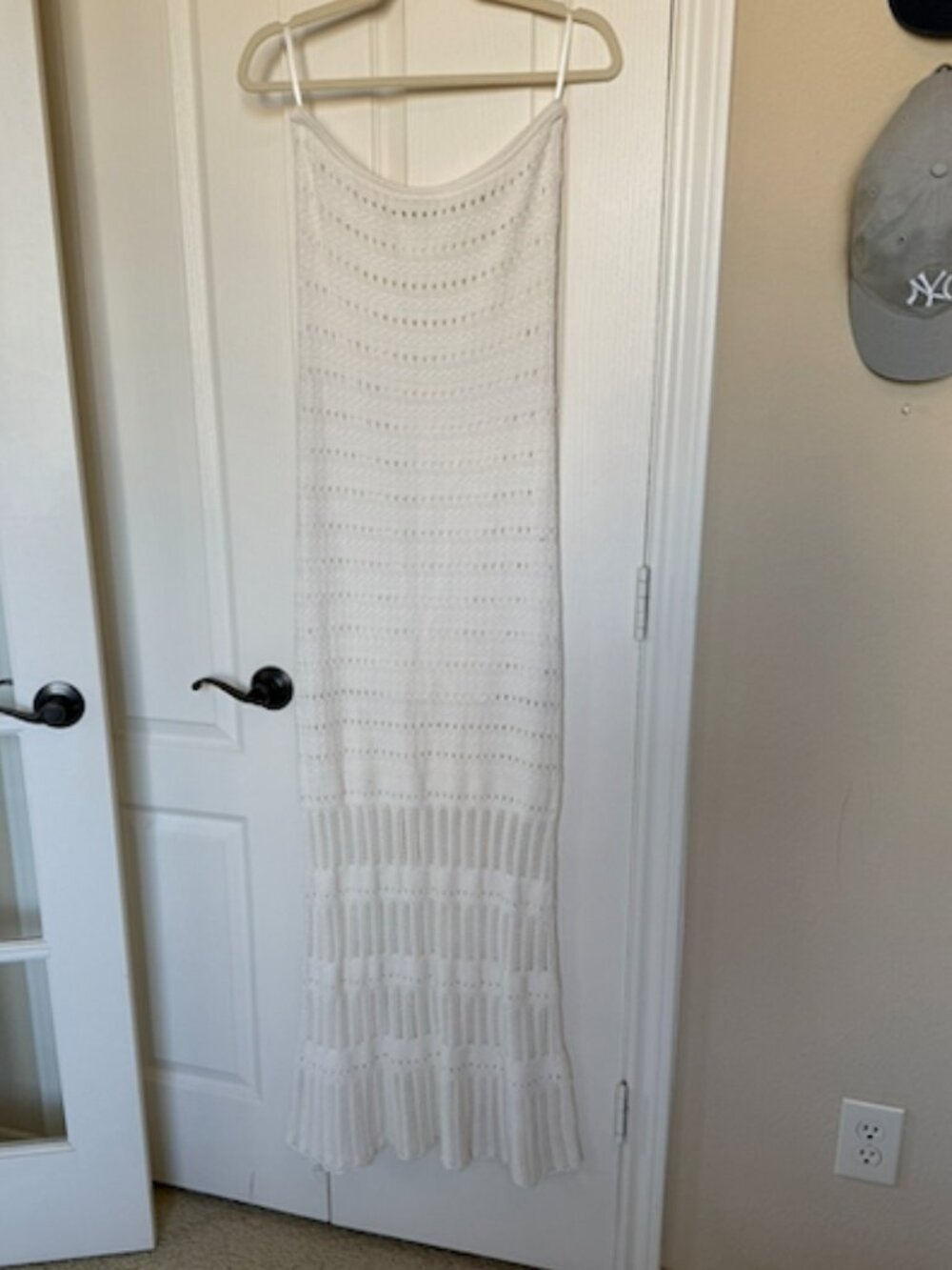 Abercrombie & Fitch crochet lace strapless midi dress - Picture 7 of 7